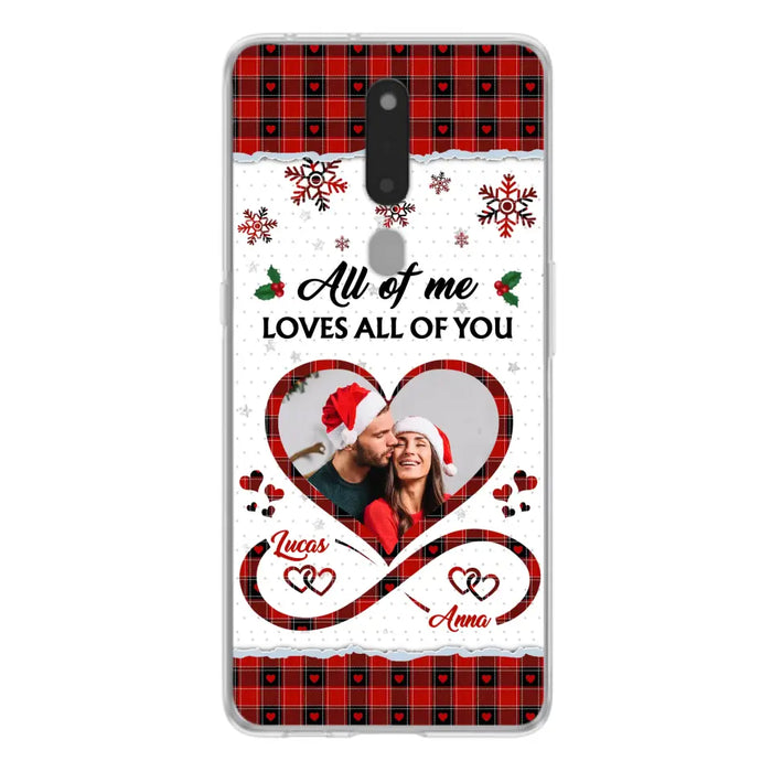 Custom Personalized Couple Christmas Phone Case - Gift Idea For Couple/ Him/ Her - Upload Photo - All Of Me Loves All Of You - Case For Oppo/ Xiaomi/ Huawei