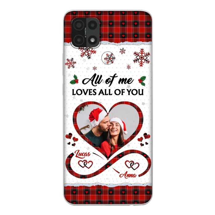 Custom Personalized Couple Christmas Phone Case - Gift Idea For Couple/ Him/ Her - Upload Photo - All Of Me Loves All Of You - Case For Oppo/ Xiaomi/ Huawei