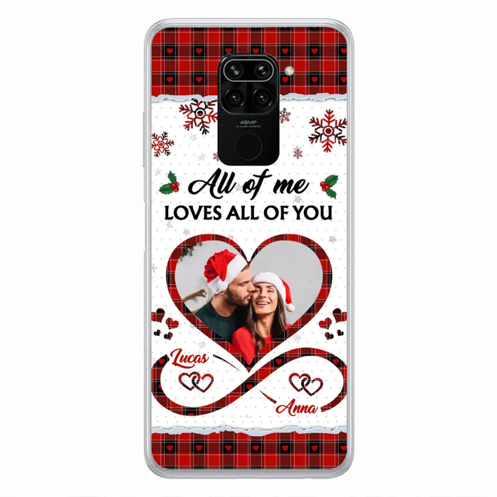 Custom Personalized Couple Christmas Phone Case - Gift Idea For Couple/ Him/ Her - Upload Photo - All Of Me Loves All Of You - Case For Oppo/ Xiaomi/ Huawei