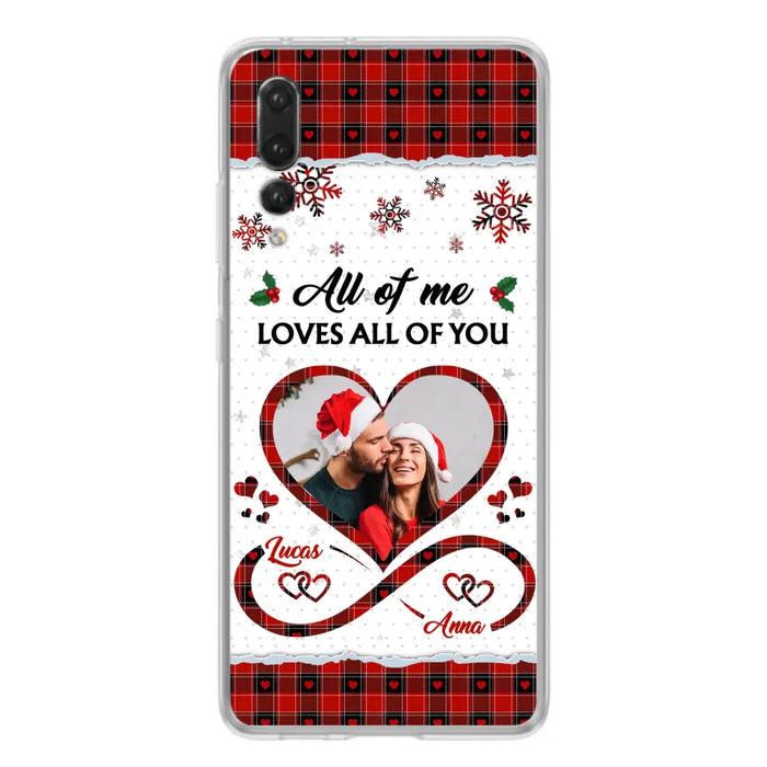 Custom Personalized Couple Christmas Phone Case - Gift Idea For Couple/ Him/ Her - Upload Photo - All Of Me Loves All Of You - Case For Oppo/ Xiaomi/ Huawei