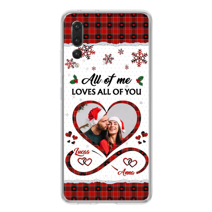 Custom Personalized Couple Christmas Phone Case - Gift Idea For Couple/ Him/ Her - Upload Photo - All Of Me Loves All Of You - Case For Oppo/ Xiaomi/ Huawei