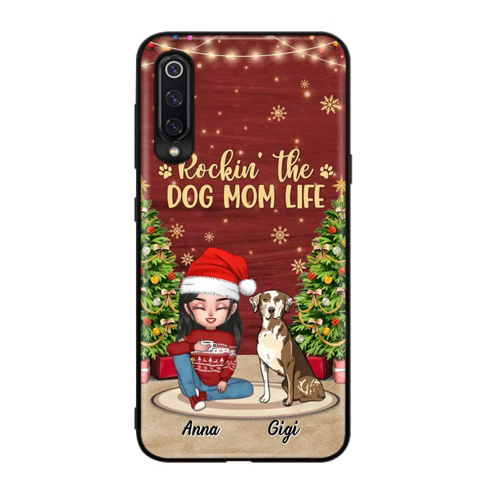 Custom Personalized Dog Mom Phone Case - Christmas Gift Idea For Dogs Lovers - Upto 4 Dogs - Rockin' The Dog Mom Life - Case For Xiaomi/ Oppo/ Huawei