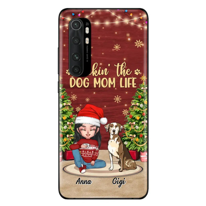 Custom Personalized Dog Mom Phone Case - Christmas Gift Idea For Dogs Lovers - Upto 4 Dogs - Rockin' The Dog Mom Life - Case For Xiaomi/ Oppo/ Huawei