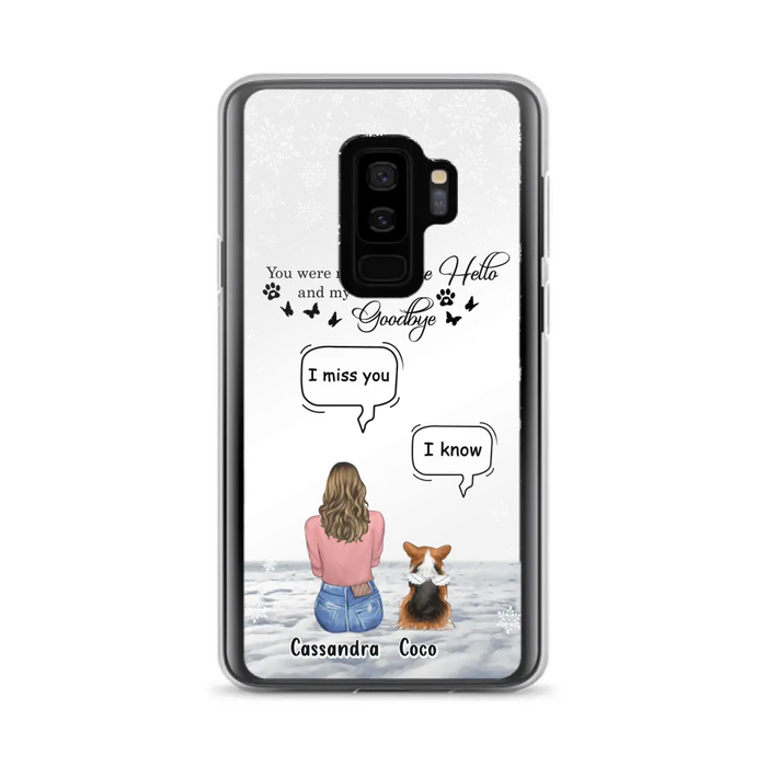 Personalized Pet Phone Case - Upto 4 Pets - Gift Idea For Couple/Dog/Cat Lover - You Were My Favorite Hello And My Hardest Goodbye - Case For iPhone/Samsung