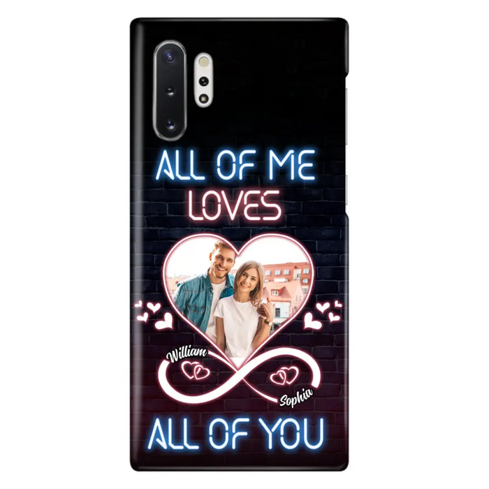 Custom Personalized Couple Photo Phone Case - Christmas Gift Idea For Couple/ Him/ Her - All Of Me Loves All Of You - Case For iPhone/Samsung