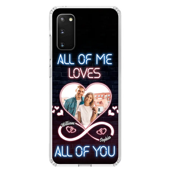 Custom Personalized Couple Photo Phone Case - Christmas Gift Idea For Couple/ Him/ Her - All Of Me Loves All Of You - Case For iPhone/Samsung