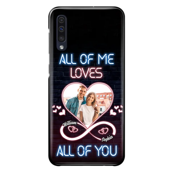 Custom Personalized Couple Photo Phone Case - Christmas Gift Idea For Couple/ Him/ Her - All Of Me Loves All Of You - Case For iPhone/Samsung