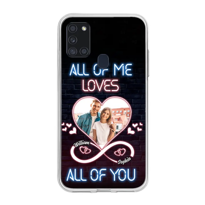 Custom Personalized Couple Photo Phone Case - Christmas Gift Idea For Couple/ Him/ Her - All Of Me Loves All Of You - Case For iPhone/Samsung