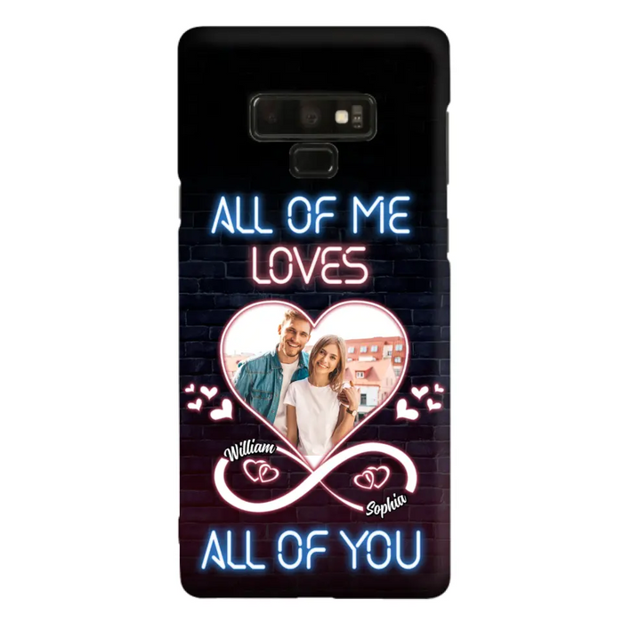 Custom Personalized Couple Photo Phone Case - Christmas Gift Idea For Couple/ Him/ Her - All Of Me Loves All Of You - Case For iPhone/Samsung