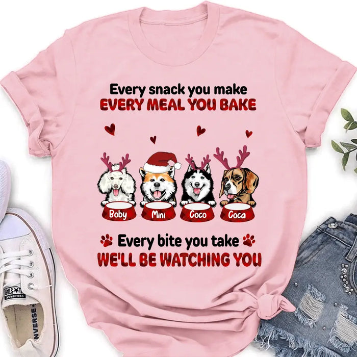 Custom Personalized Pet Shirt/Hoodie - Gift Idea For Pet Lovers - Up to 4 Pets/Cats/Dogs - I'll Be Watching You