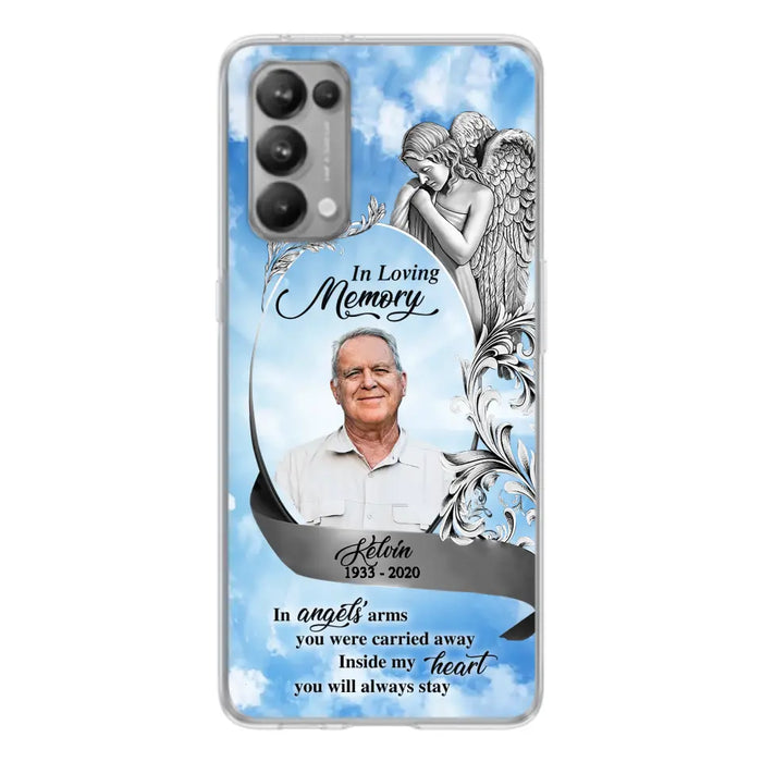 Custom Personalized Memorial Photo Phone Case - Memorial Gift Idea for Family - Inside My Heart You Will Always Stay - Case For Oppo/Xiaomi/Huawei