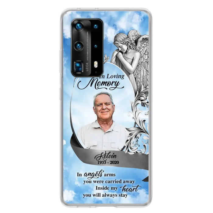 Custom Personalized Memorial Photo Phone Case - Memorial Gift Idea for Family - Inside My Heart You Will Always Stay - Case For Oppo/Xiaomi/Huawei