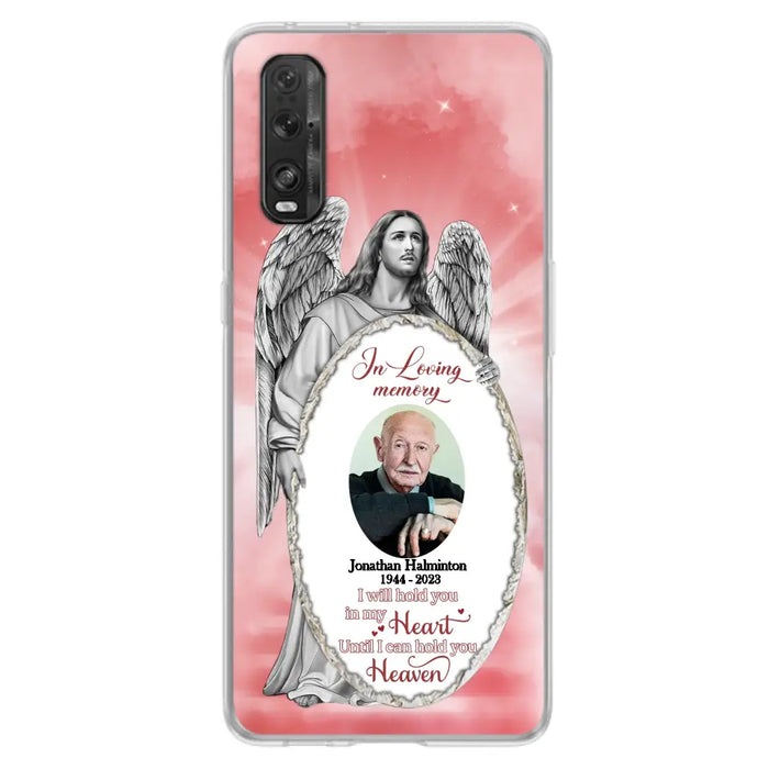 Custom Personalized Jesus Christ Memorial Photo Phone Case - Memorial Gift Idea For Family Member - I Will Hold You in My Heart Until I Can Hold You in Heaven - Case For Xiaomi/ Oppo/ Huawei