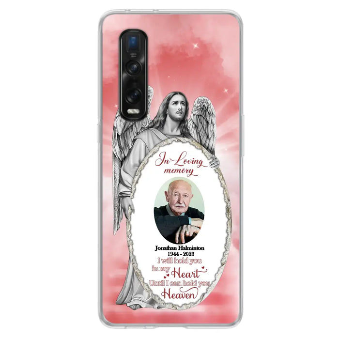 Custom Personalized Jesus Christ Memorial Photo Phone Case - Memorial Gift Idea For Family Member - I Will Hold You in My Heart Until I Can Hold You in Heaven - Case For Xiaomi/ Oppo/ Huawei