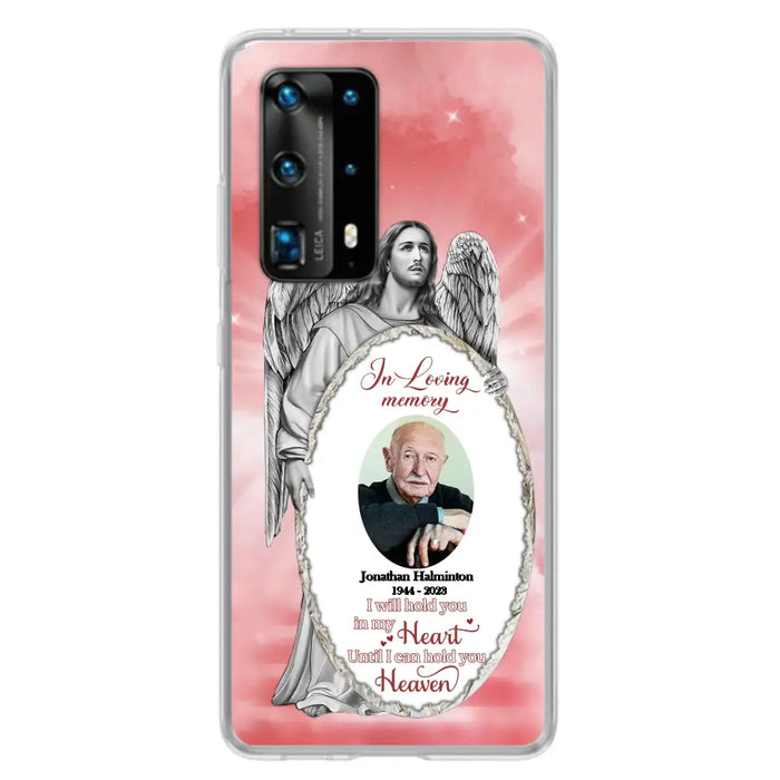 Custom Personalized Jesus Christ Memorial Photo Phone Case - Memorial Gift Idea For Family Member - I Will Hold You in My Heart Until I Can Hold You in Heaven - Case For Xiaomi/ Oppo/ Huawei