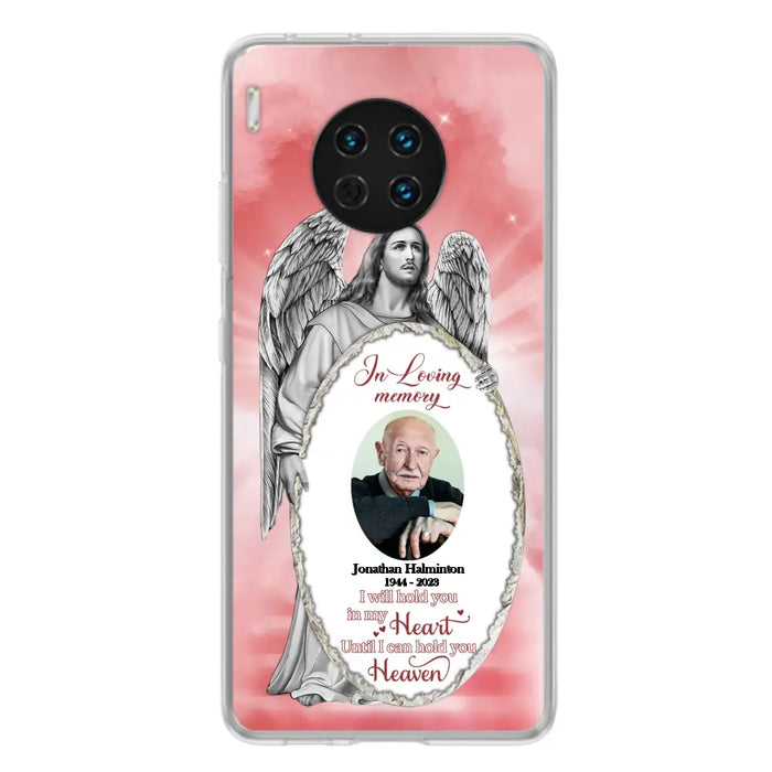 Custom Personalized Jesus Christ Memorial Photo Phone Case - Memorial Gift Idea For Family Member - I Will Hold You in My Heart Until I Can Hold You in Heaven - Case For Xiaomi/ Oppo/ Huawei