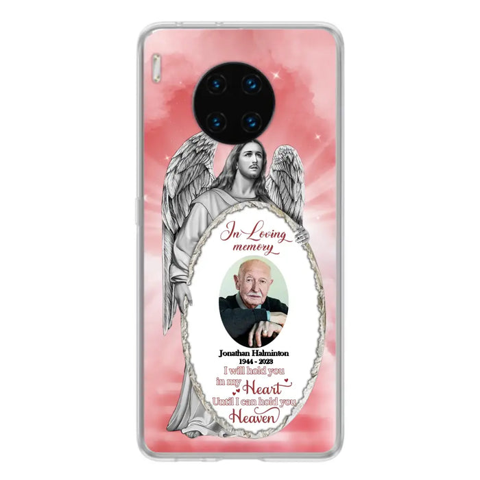 Custom Personalized Jesus Christ Memorial Photo Phone Case - Memorial Gift Idea For Family Member - I Will Hold You in My Heart Until I Can Hold You in Heaven - Case For Xiaomi/ Oppo/ Huawei