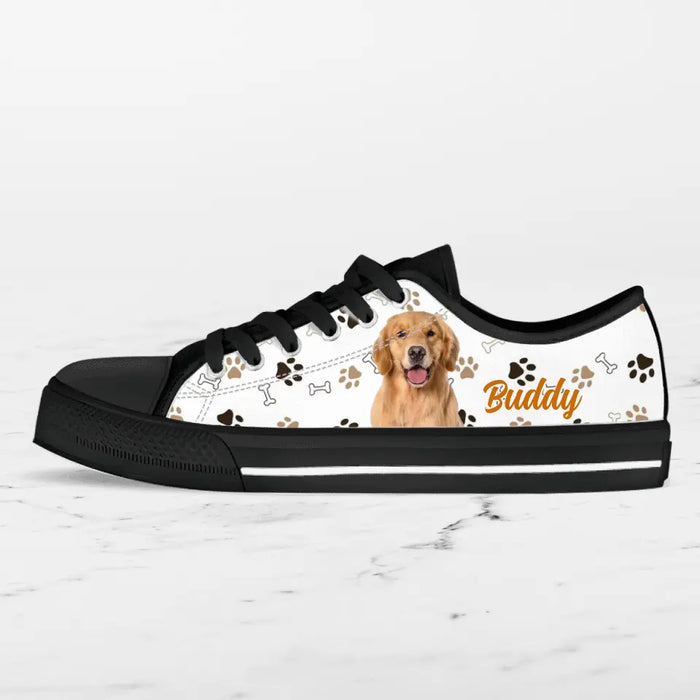 Custom Personalized Dog Photo Sneakers - Gift Idea For Dog Lovers