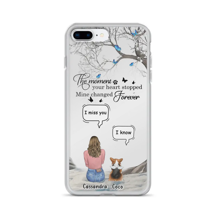 Personalized Pet Phone Case - Upto 4 Pets - Gift Idea For Couple/Dog/Cat Lover - The Moment Your Heart Stopped Mine Changed Forever - Case For iPhone/Samsung