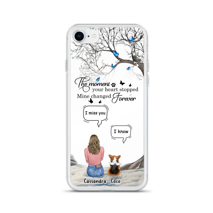 Personalized Pet Phone Case - Upto 4 Pets - Gift Idea For Couple/Dog/Cat Lover - The Moment Your Heart Stopped Mine Changed Forever - Case For iPhone/Samsung