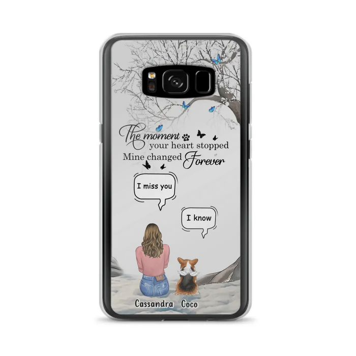 Personalized Pet Phone Case - Upto 4 Pets - Gift Idea For Couple/Dog/Cat Lover - The Moment Your Heart Stopped Mine Changed Forever - Case For iPhone/Samsung