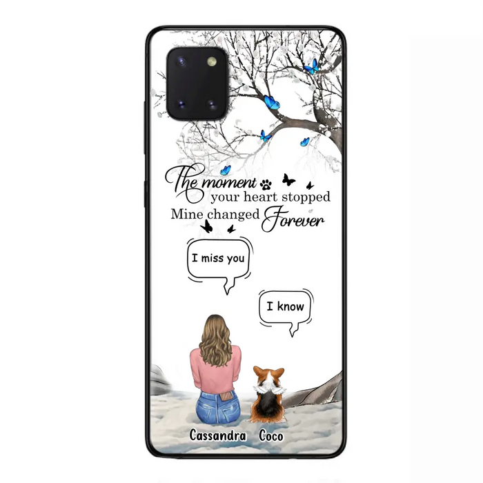 Personalized Pet Phone Case - Upto 4 Pets - Gift Idea For Couple/Dog/Cat Lover - The Moment Your Heart Stopped Mine Changed Forever - Case For iPhone/Samsung