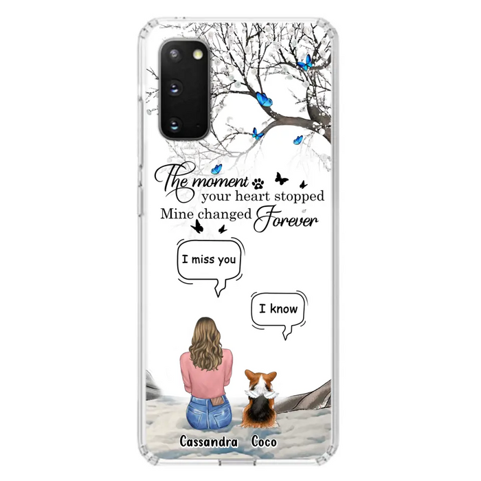 Personalized Pet Phone Case - Upto 4 Pets - Gift Idea For Couple/Dog/Cat Lover - The Moment Your Heart Stopped Mine Changed Forever - Case For iPhone/Samsung