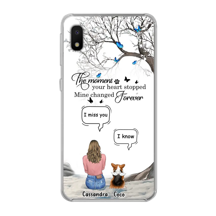 Personalized Pet Phone Case - Upto 4 Pets - Gift Idea For Couple/Dog/Cat Lover - The Moment Your Heart Stopped Mine Changed Forever - Case For iPhone/Samsung