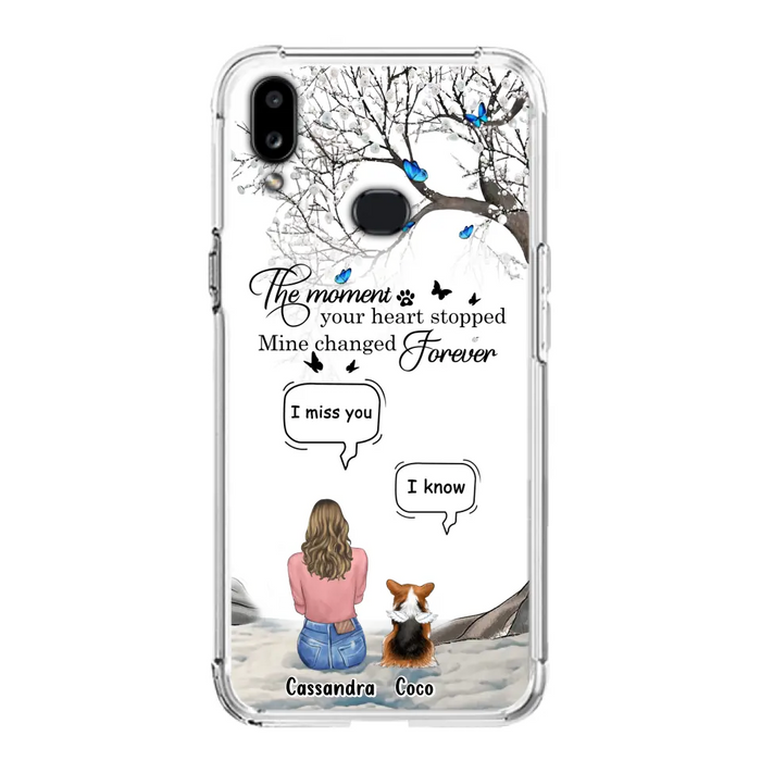 Personalized Pet Phone Case - Upto 4 Pets - Gift Idea For Couple/Dog/Cat Lover - The Moment Your Heart Stopped Mine Changed Forever - Case For iPhone/Samsung