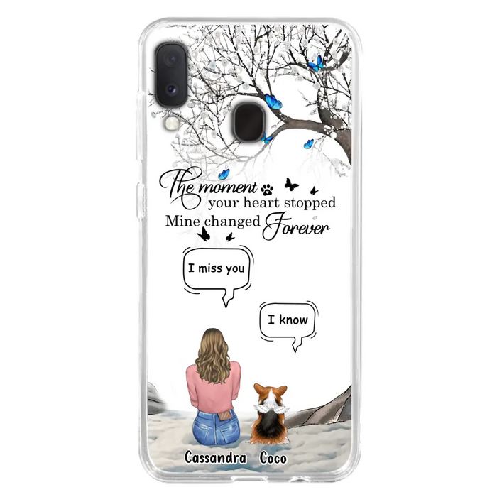 Personalized Pet Phone Case - Upto 4 Pets - Gift Idea For Couple/Dog/Cat Lover - The Moment Your Heart Stopped Mine Changed Forever - Case For iPhone/Samsung