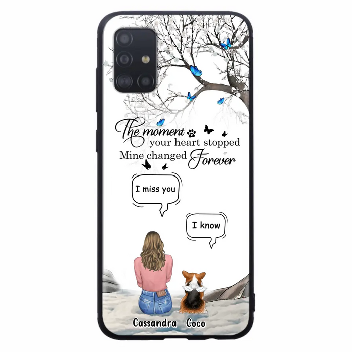 Personalized Pet Phone Case - Upto 4 Pets - Gift Idea For Couple/Dog/Cat Lover - The Moment Your Heart Stopped Mine Changed Forever - Case For iPhone/Samsung