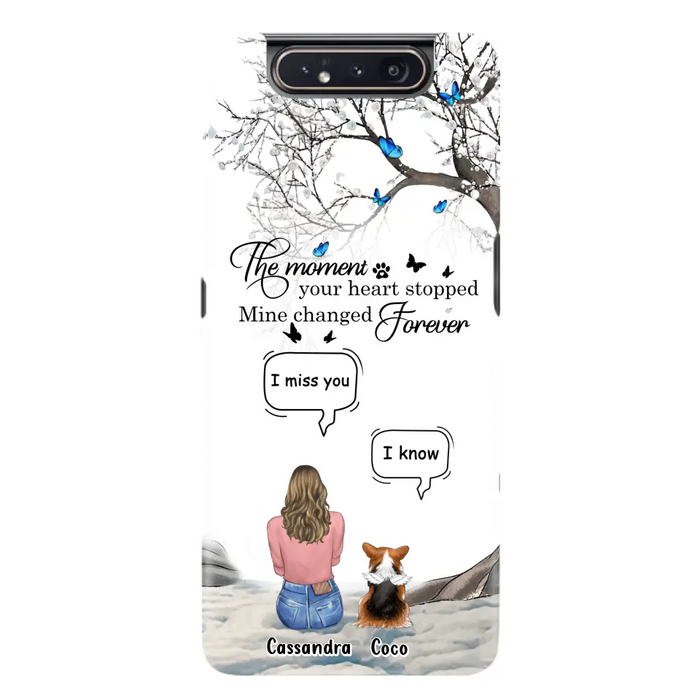 Personalized Pet Phone Case - Upto 4 Pets - Gift Idea For Couple/Dog/Cat Lover - The Moment Your Heart Stopped Mine Changed Forever - Case For iPhone/Samsung