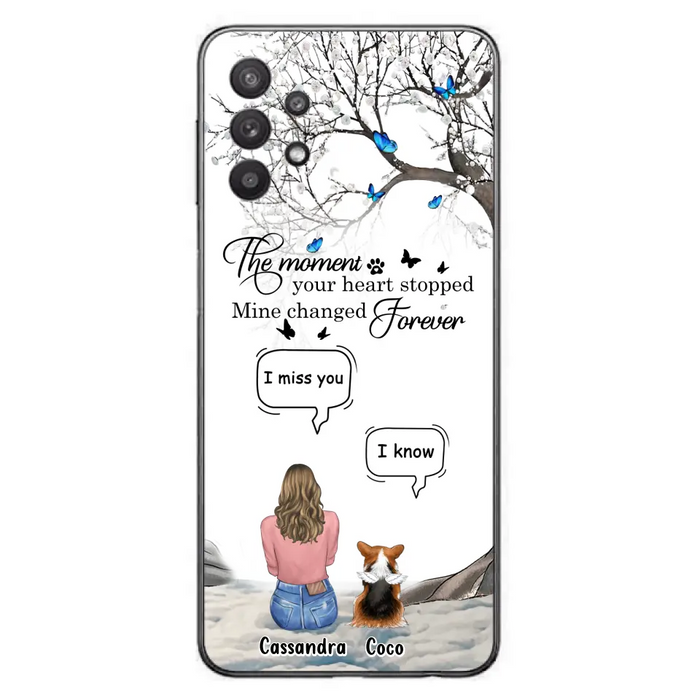 Personalized Pet Phone Case - Upto 4 Pets - Gift Idea For Couple/Dog/Cat Lover - The Moment Your Heart Stopped Mine Changed Forever - Case For iPhone/Samsung