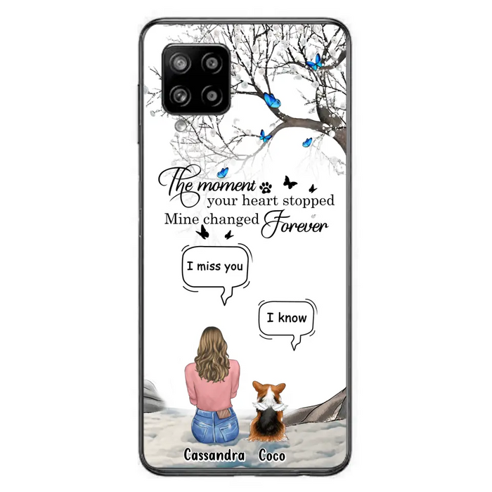 Personalized Pet Phone Case - Upto 4 Pets - Gift Idea For Couple/Dog/Cat Lover - The Moment Your Heart Stopped Mine Changed Forever - Case For iPhone/Samsung