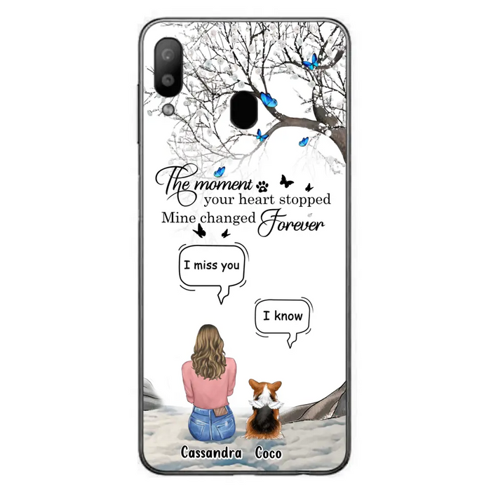 Personalized Pet Phone Case - Upto 4 Pets - Gift Idea For Couple/Dog/Cat Lover - The Moment Your Heart Stopped Mine Changed Forever - Case For iPhone/Samsung