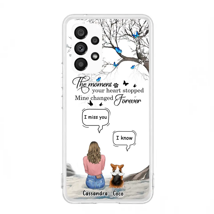 Personalized Pet Phone Case - Upto 4 Pets - Gift Idea For Couple/Dog/Cat Lover - The Moment Your Heart Stopped Mine Changed Forever - Case For iPhone/Samsung