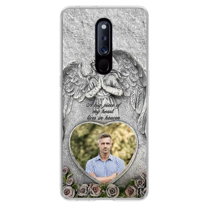 Custom Personalized Memorial Photo Phone Case - Memorial Gift Idea For Family Member - A Big Piece Of My Heart Lives In Heaven - Case For Xiaomi/ Oppo/ Huawei