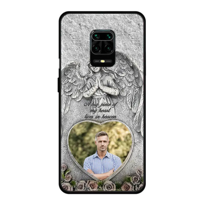 Custom Personalized Memorial Photo Phone Case - Memorial Gift Idea For Family Member - A Big Piece Of My Heart Lives In Heaven - Case For Xiaomi/ Oppo/ Huawei