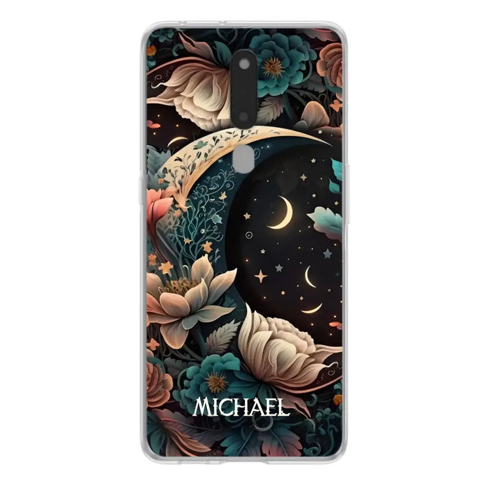 Custom Personalized Cottagecore Floral Sun Moon Stars Phone Case -  Case For Oppo/Xiaomi/Huawei