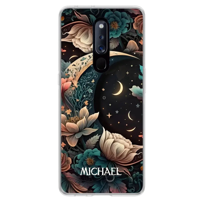 Custom Personalized Cottagecore Floral Sun Moon Stars Phone Case -  Case For Oppo/Xiaomi/Huawei