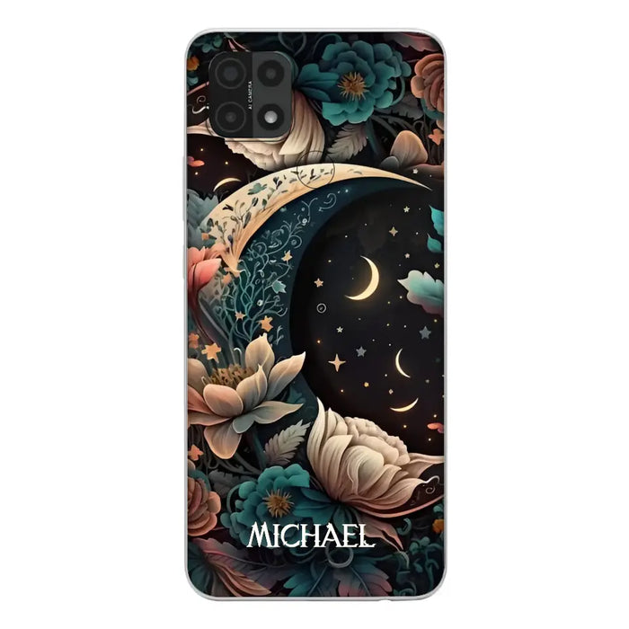 Custom Personalized Cottagecore Floral Sun Moon Stars Phone Case -  Case For Oppo/Xiaomi/Huawei