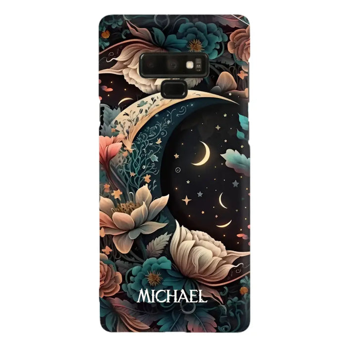 Custom Personalized Cottagecore Floral Sun Moon Stars Phone Case -  Case For iPhone/Samsung