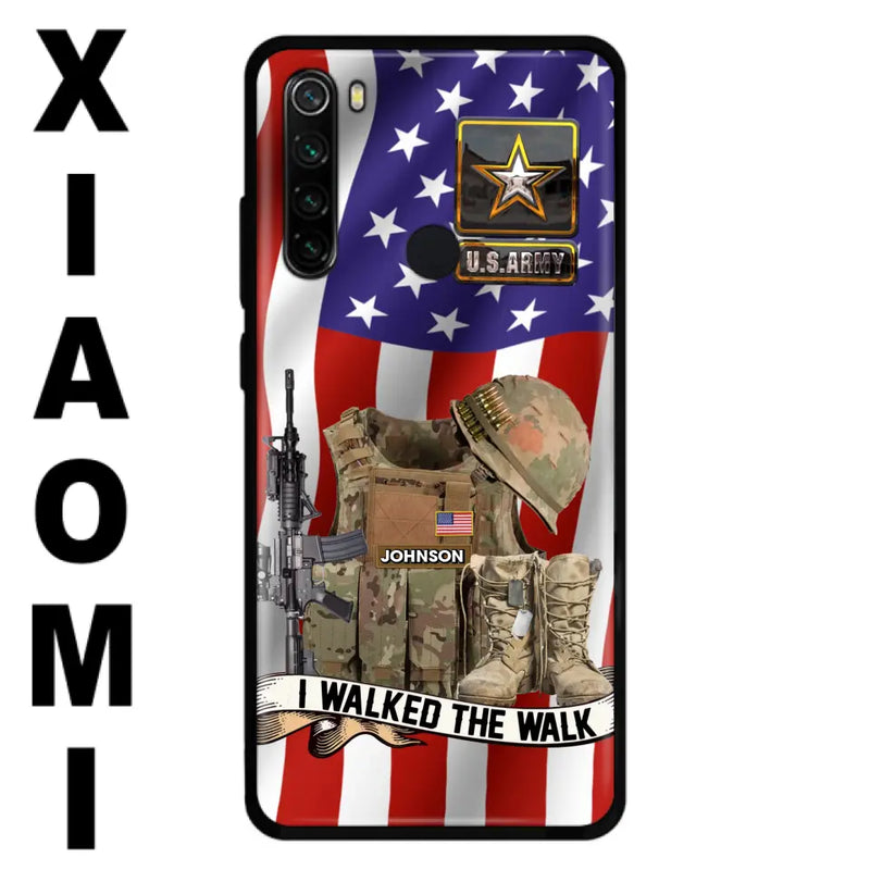 Custom Personalized Veteran US Flag Phone Case - Gift Idea For Veteran - I Walked The Walk - Case For Xiaomi/ Oppo/ Huawei