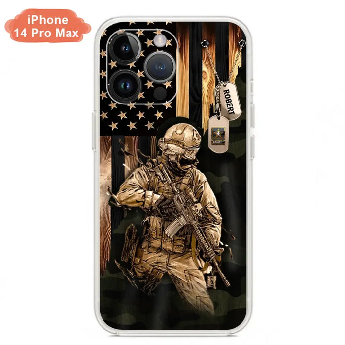 Custom Personalized Veteran iPhone/ Samsung Phone Case - Gift Idea For Veteran