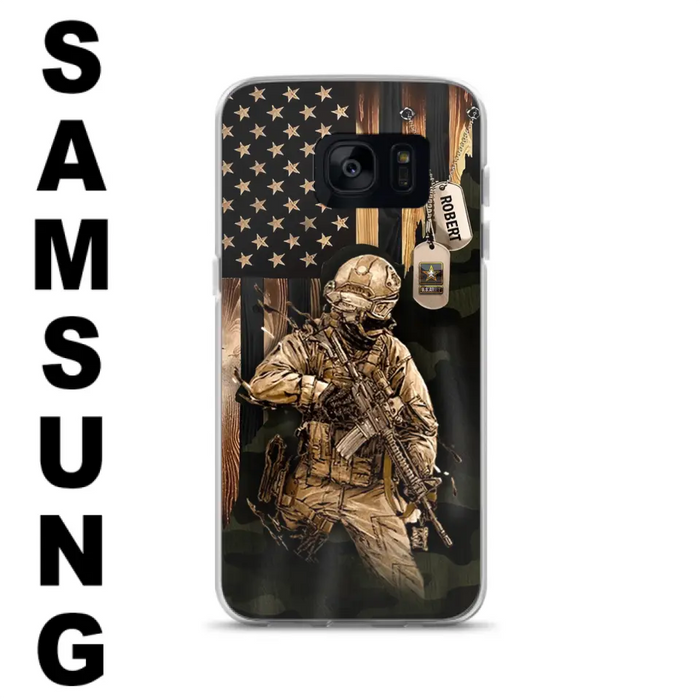 Custom Personalized Veteran iPhone/ Samsung Phone Case - Gift Idea For Veteran