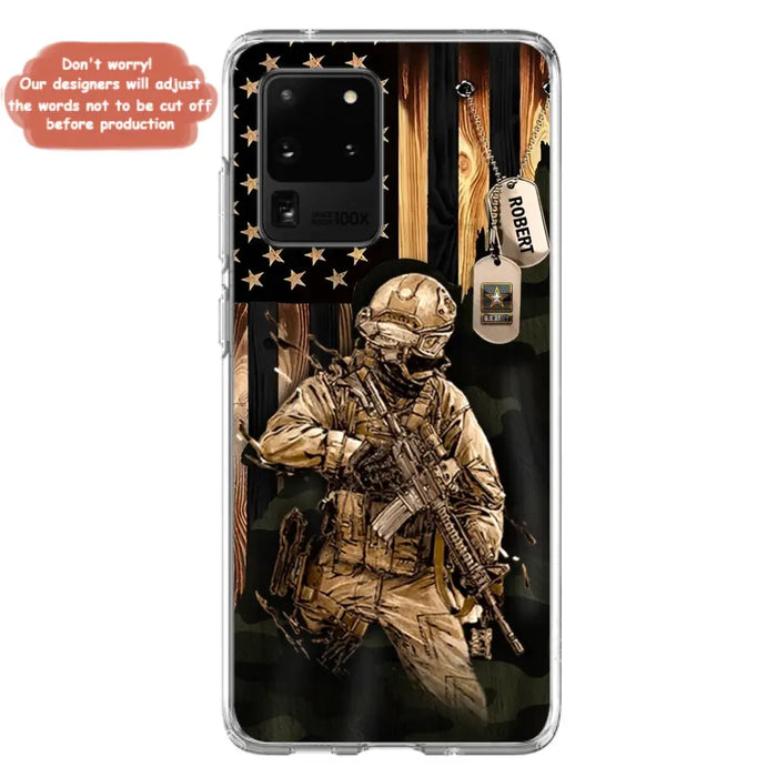 Custom Personalized Veteran iPhone/ Samsung Phone Case - Gift Idea For Veteran