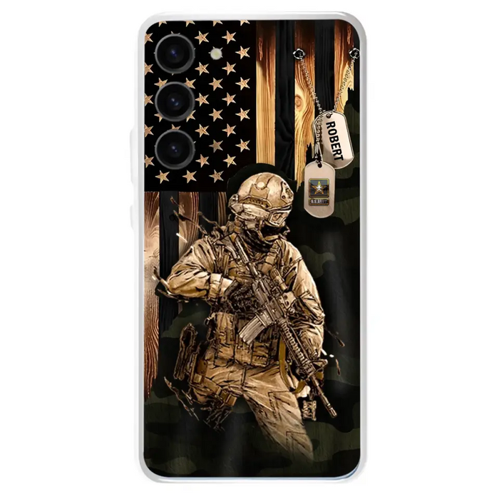 Custom Personalized Veteran iPhone/ Samsung Phone Case - Gift Idea For Veteran