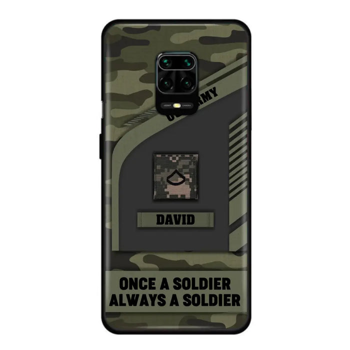 Custom Personalized Veteran Phone Case - Gift Idea For Veteran/Veterans Day - Once A Soldier Always A Soldier - Case for Xiaomi/Huawei/Oppo