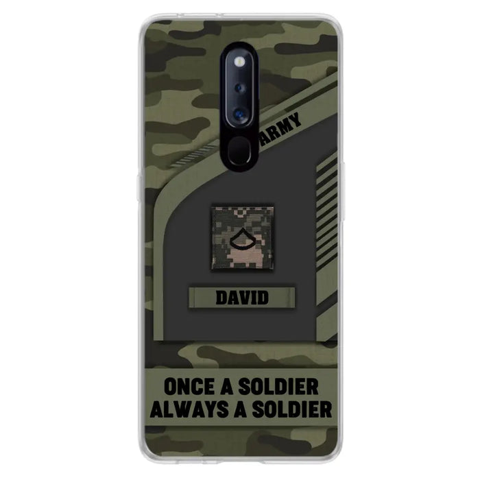 Custom Personalized Veteran Phone Case - Gift Idea For Veteran/Veterans Day - Once A Soldier Always A Soldier - Case for Xiaomi/Huawei/Oppo