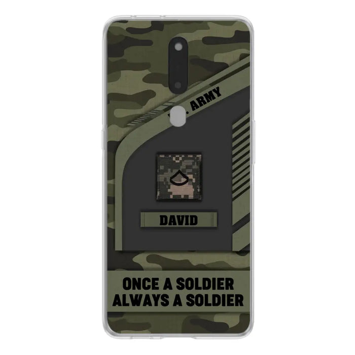 Custom Personalized Veteran Phone Case - Gift Idea For Veteran/Veterans Day - Once A Soldier Always A Soldier - Case for Xiaomi/Huawei/Oppo